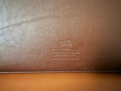Pack and Smooch Leather Sleeve ANGUS Dark Brown for MacBook Pro 16 M1 M2 M3 M4 - Afbeelding 4 van 5