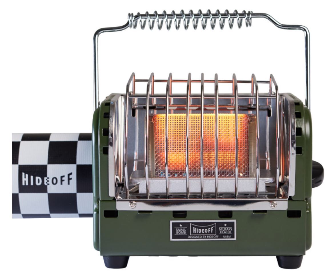 HIDEOFF Small Bomb Military Gas Portable Heater Stove Green/Camping Fishing  | eBay