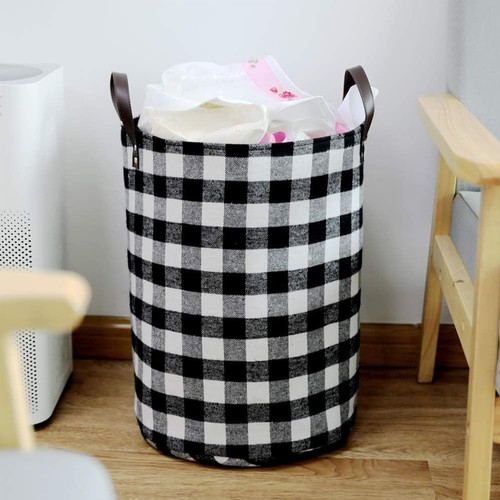 Thick Felt Fabric Laundry Storage Basket Dirty Clothes Toys Sundries Storage Bin - Picture 4 of 6