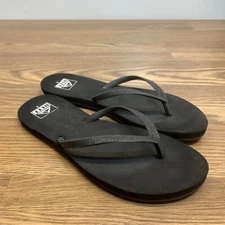 Woman Reef Cushion Stargazer Sandal Flip Flop RF1949 Color Black/Black Size 9