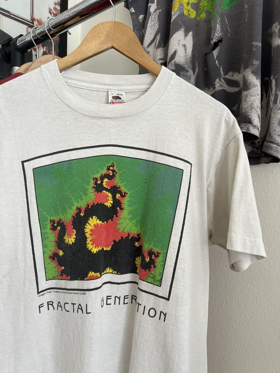 vintage fractal generation t shirt 90s art matrix grateful vintage fractal generation t shirt 90s art matrix grateful