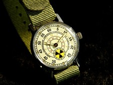 Soviet Man watch Pobeda RADIATION Mechanical watch USSR transparent cover