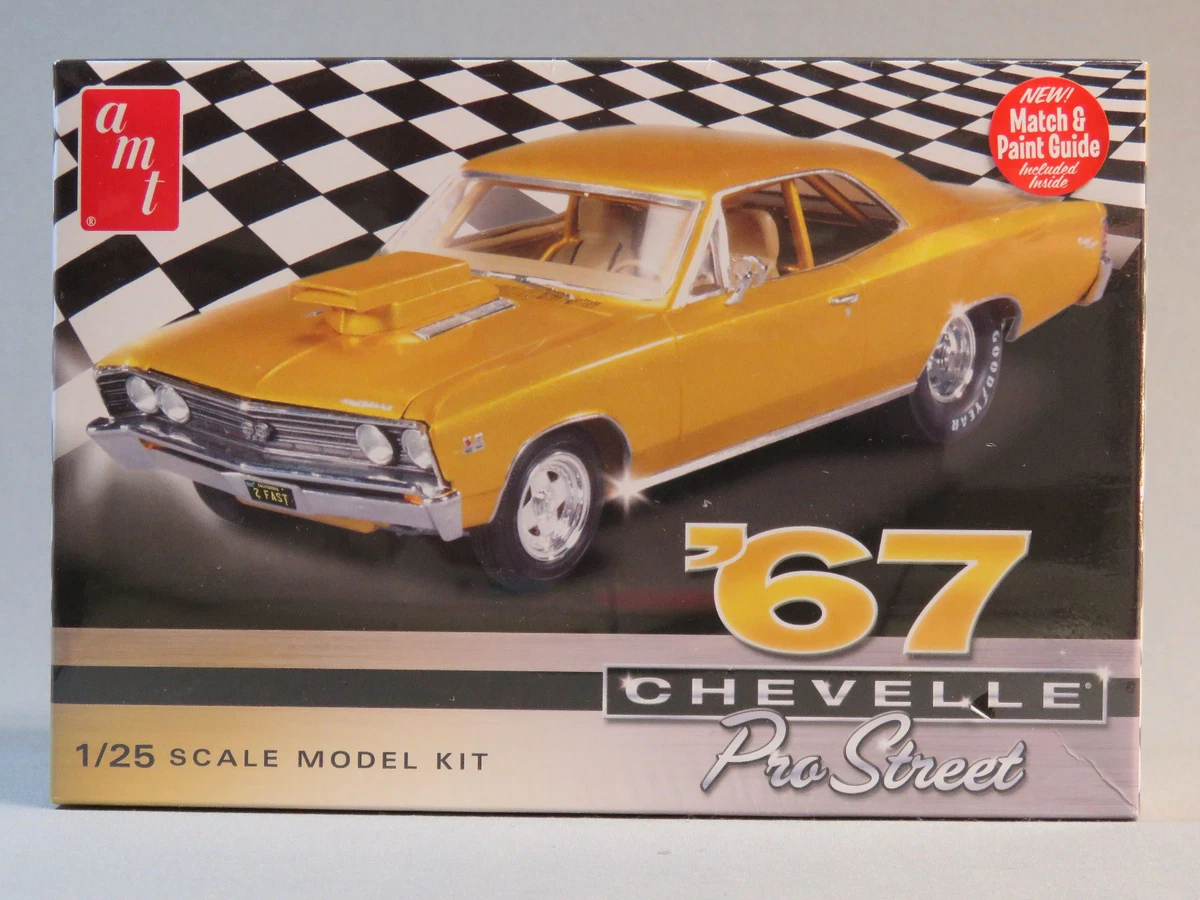 AMT 1967 CHEVELLE PRO STREET MODEL CAR KIT plastic hobby 1:25 Scale AMT876  NEW