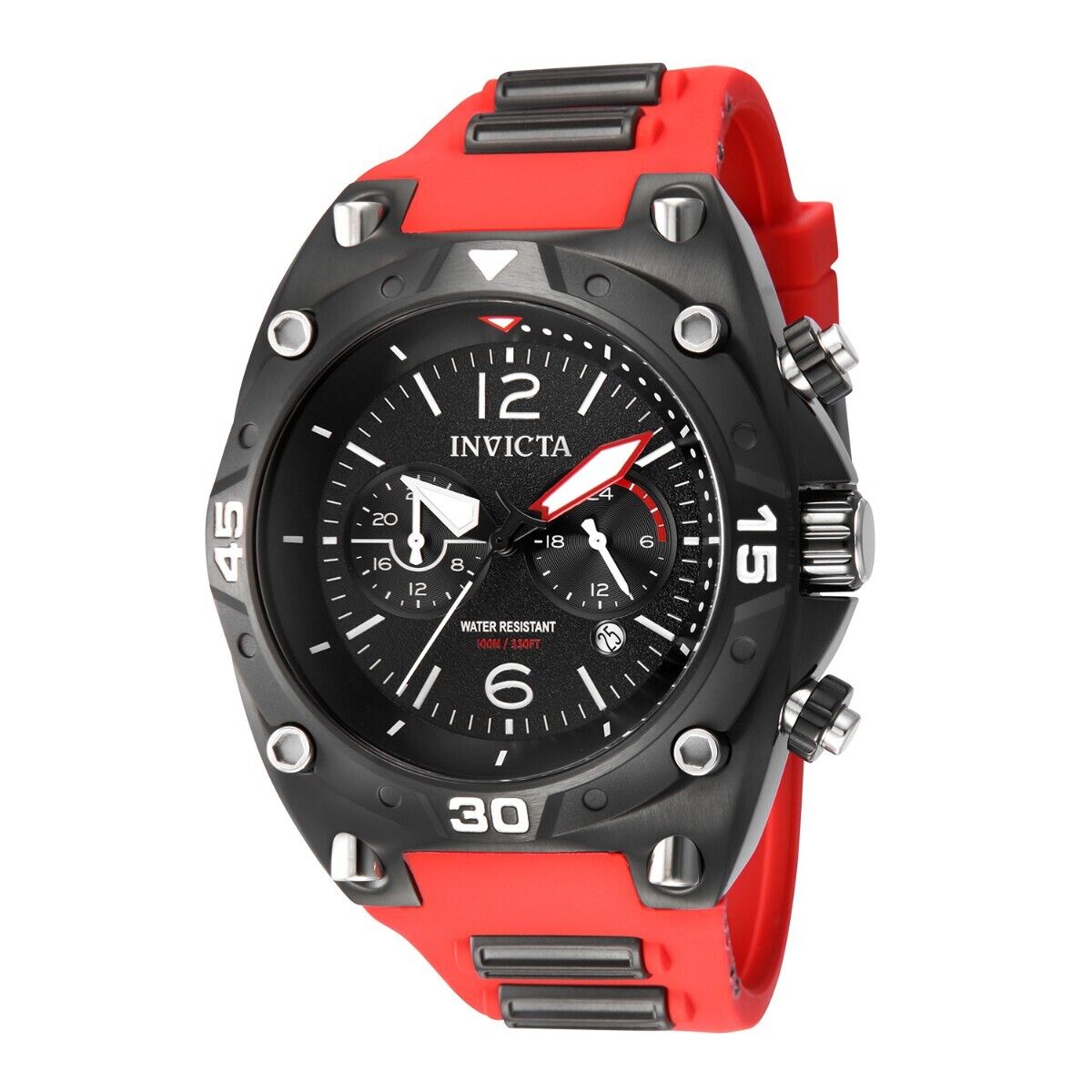 Contratado Sencillez Allí Reloj para hombre Invicta Aviator - 50 mm, negro, rojo 40290 NUEVO | eBay
