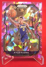 Kyle Kuzma Pink Cracked Ice Prizm NBA 2020-21 Basketball Card #244 MT