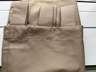 A Set Of four Luxury Drapes Tab Top Silk Blend (not Faux) Custom Curtains Taupe — photo 4