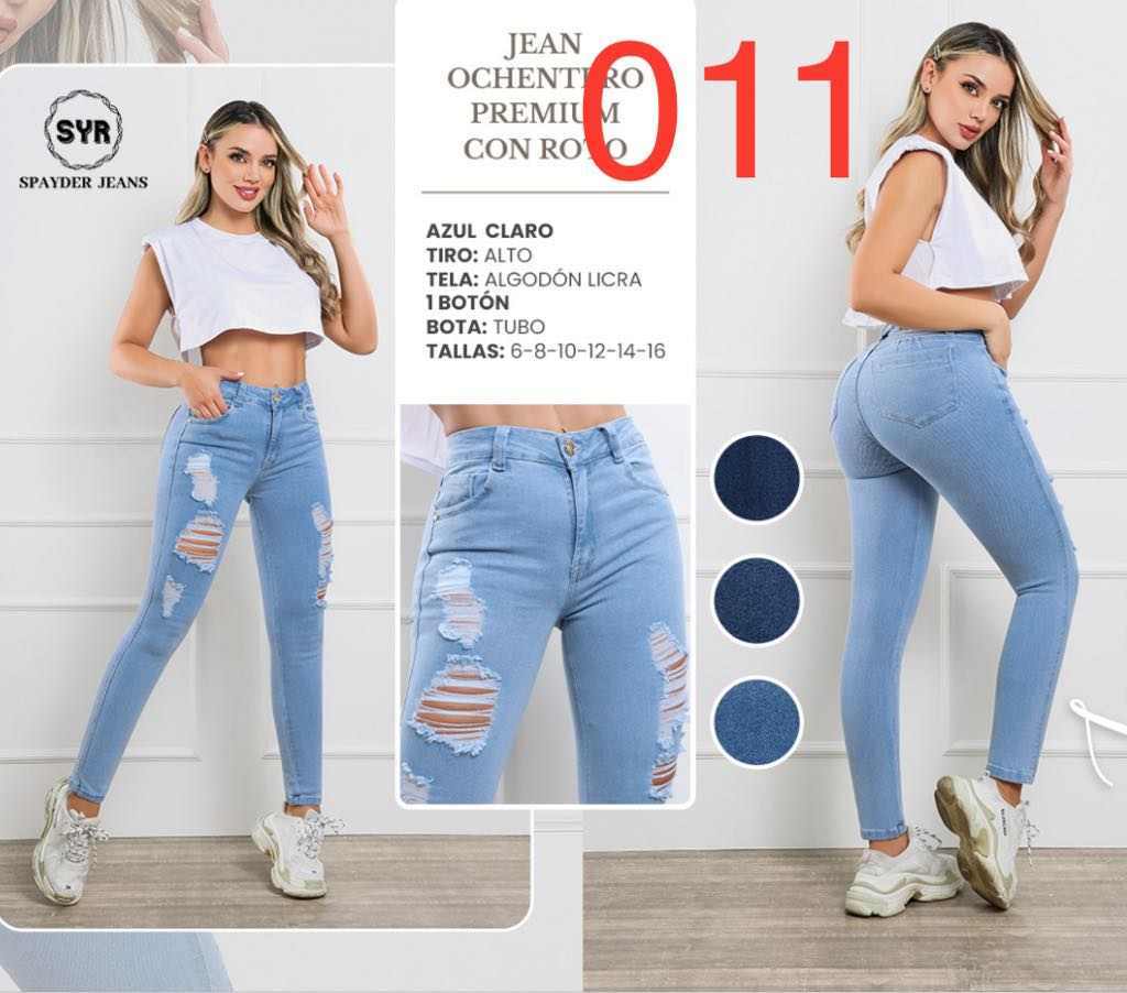 JEANS COLOMBIANOS SP011 Authentic Colombian Push Up Jeans, Jean