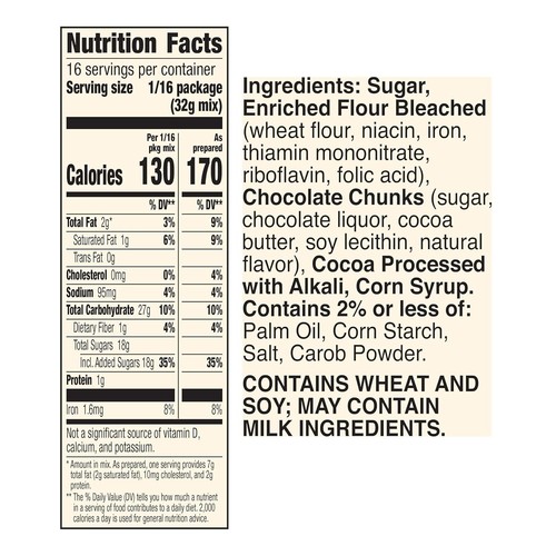 Betty Crocker Delights Supreme Chocolate Chunk Brownie Mix, 18 oz. - 第 8/8 張圖片