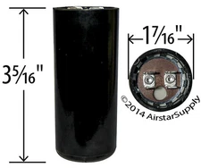 BMI 460-552 uF/MFD 110/125V 50/60Hz Start Capacitor Replaces A-35406-506X
