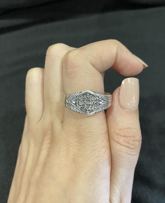 925 Sterling Silver Men Women Six Points Jewish Star of David Vintage Ring Sz 6