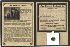 Widows Mite Biblical Coin Certified Authentic w/Deluxe Album Judean Prutah -AVG