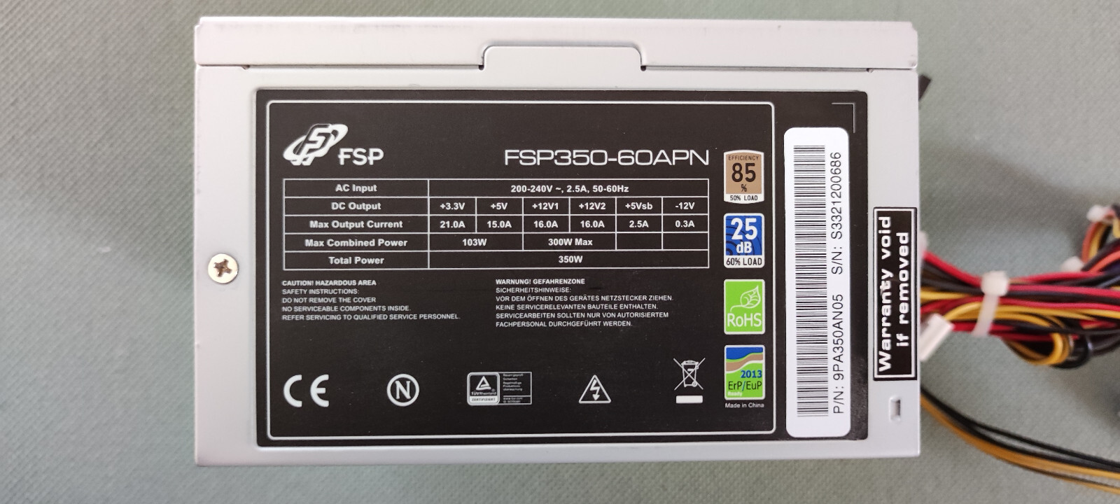 FSP Fortron Netzteil Fsp350-60apn 85 350w ATX online kaufen | eBay