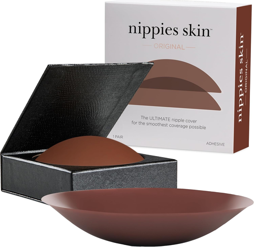 Nippies Nipple Covers for Women - Sticky Adhesive Silicone Pasties - Reusable Pa