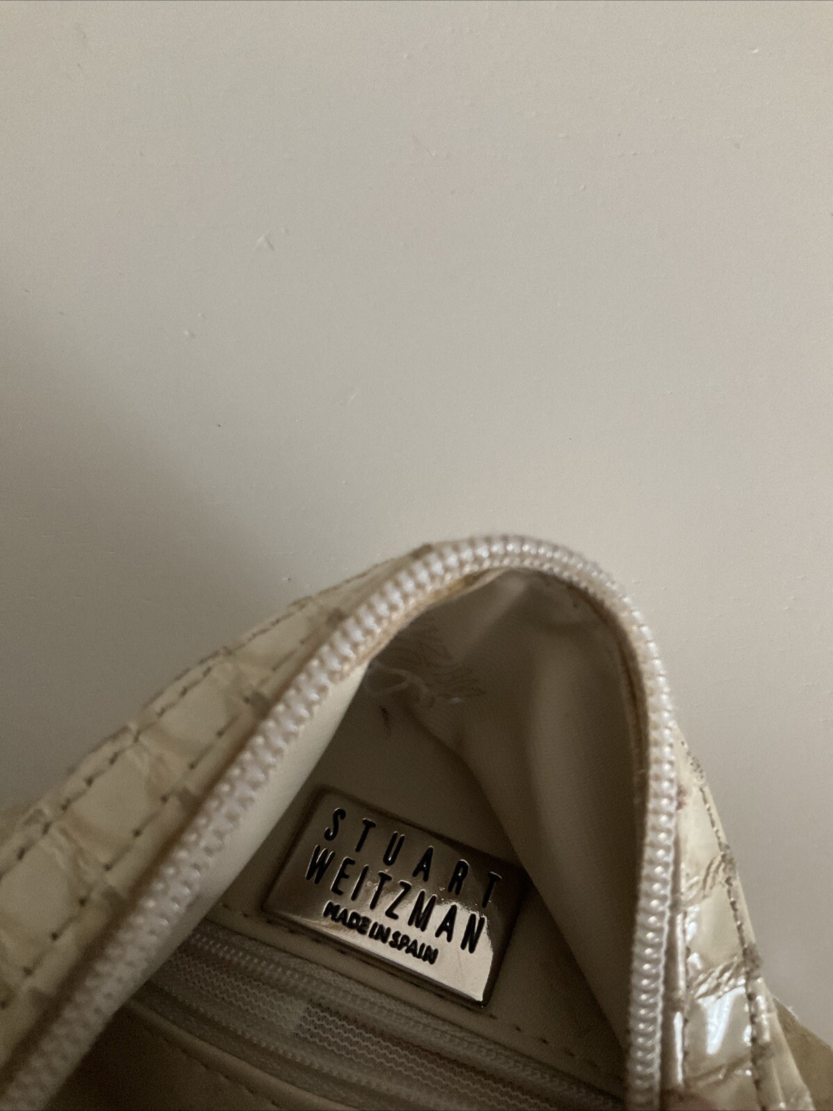 Stuart Weitzman Leather Python Embossed Print Bag… - image 5