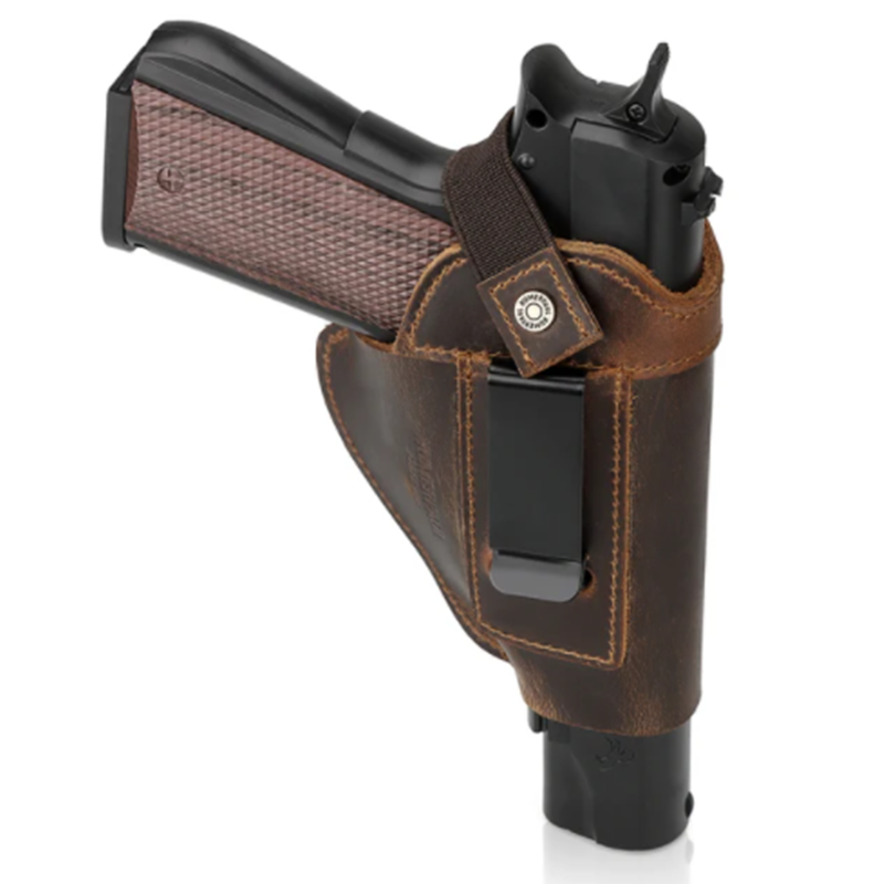 Genuine Leather Universal Handgun Cover IWB Pistol Holster for Glock M&P S&W