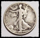 1919-P  WALKING LIBERTY HALF DOLLAR  Original Sharp F+  #5D31