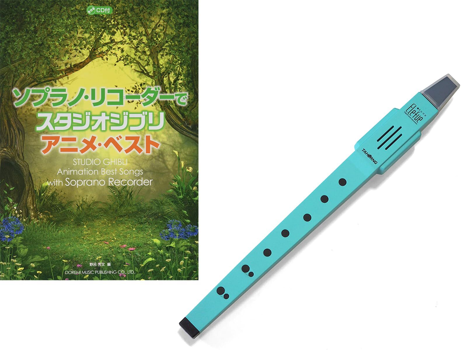 Elefue + Soprano Recorder Studio Ghibli Anime Best with CD TAHORNG Elect