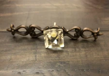 Antique Art Deco Style Furniture Diamond Knob Pulls Handles Item #1672625