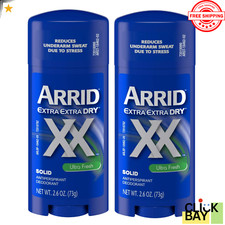 Arrid XX Extra Extra Dry Ultra Fresh Antiperspirant Deodorant 2.6 oz PACK of 2 