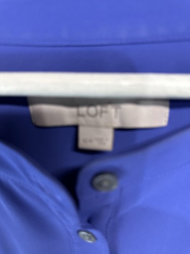 Loft Umstandsmode vielseitiges flieder lila Hemdkleid Taille zum Binden 3/4 Arm XL - Bild 9 von 10