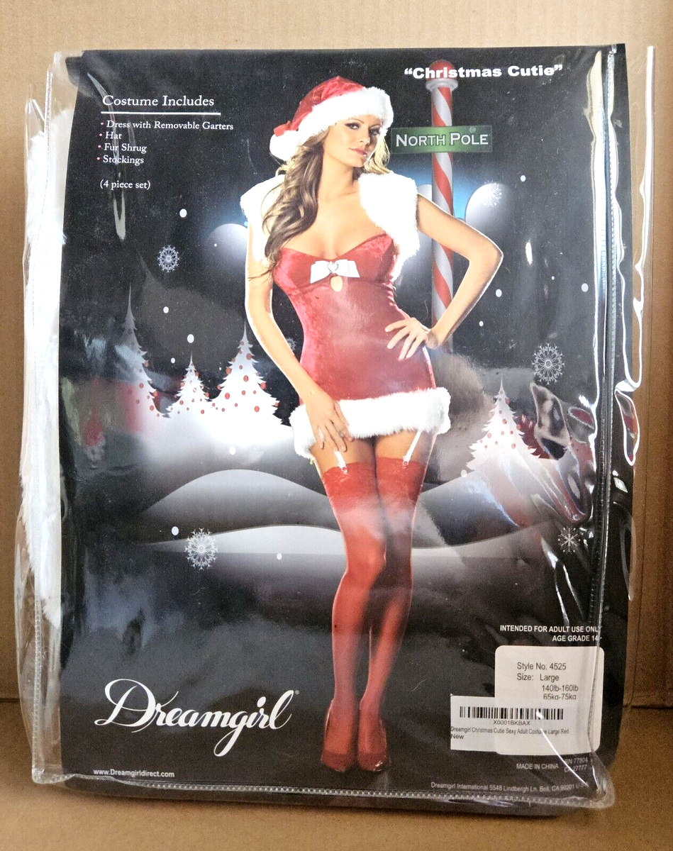Santa Baby Sexy Mrs Claus Costume Womens Large Christmas Cutie