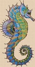 Colorful Seahorse Counted Cross Stitch Chart No. 2-392/51