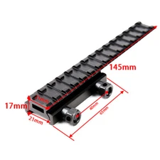 Hunting 20mm Picatinny Rail Extension Riser Mount Adapter Converter Height 17mm