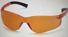 Safety Glasses 2 Pairs Pyramex S2540S Ztek Safety Glasses Orange Frame/Lens NEW