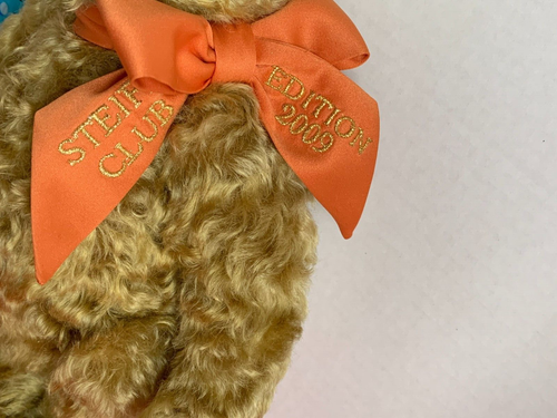 Steiff Teddy Bear 2009 Steiff Collector's Club arco arancione 420979 edizione limitata - Foto 3 di 9