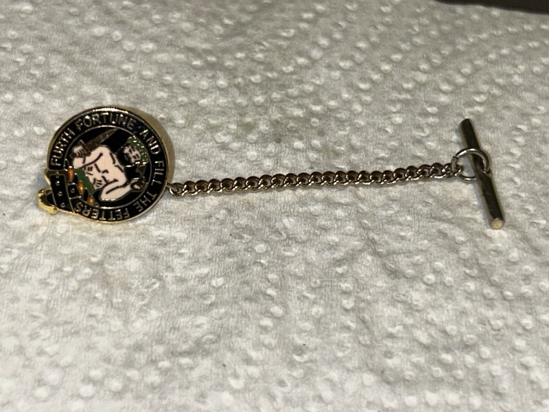 Vintage “FURTH FORTUNE AND FILL THE FETTERS Tie Tack / Pin