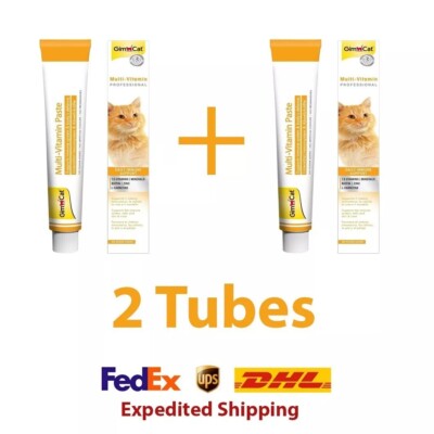 2x 100g GimCat Multi Vitamin Paste Professional Nutritional Supplement for Cats