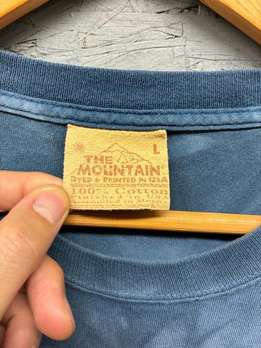 The Mountain T-Shirt Men’s Large Blue Eagle Graphic USA Nature Tee Point Sebago - Picture 5 of 8