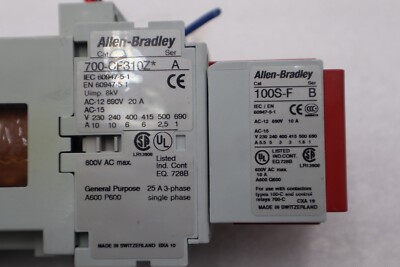 ALLEN BRADLEY 700S-CF440DJC SAFETY CONTROL RELAY 8 POLE 24VDC STOCK 5089