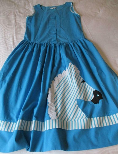 STRIPE CONTRAST DROP WAIST ZEBRA DRESS 