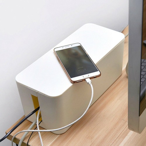 New TV Wire Organizer Cable Box Organizer Charger Tidy Box Surge Protectors Box - Picture 12 of 17
