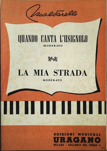 QUANDO CANTA L'USIGNOLO - LA MIA STRADA - SPARTITO-SHEET MUSIC - 第 1/3 張圖片