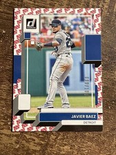 2022 Donruss Baseball Base One Hundred #204 Javier Baez /100 - Detroit Tigers