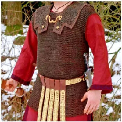 Lorica Hamata Medieval Roman Armor Butted Chainmail Shirt Cosplay