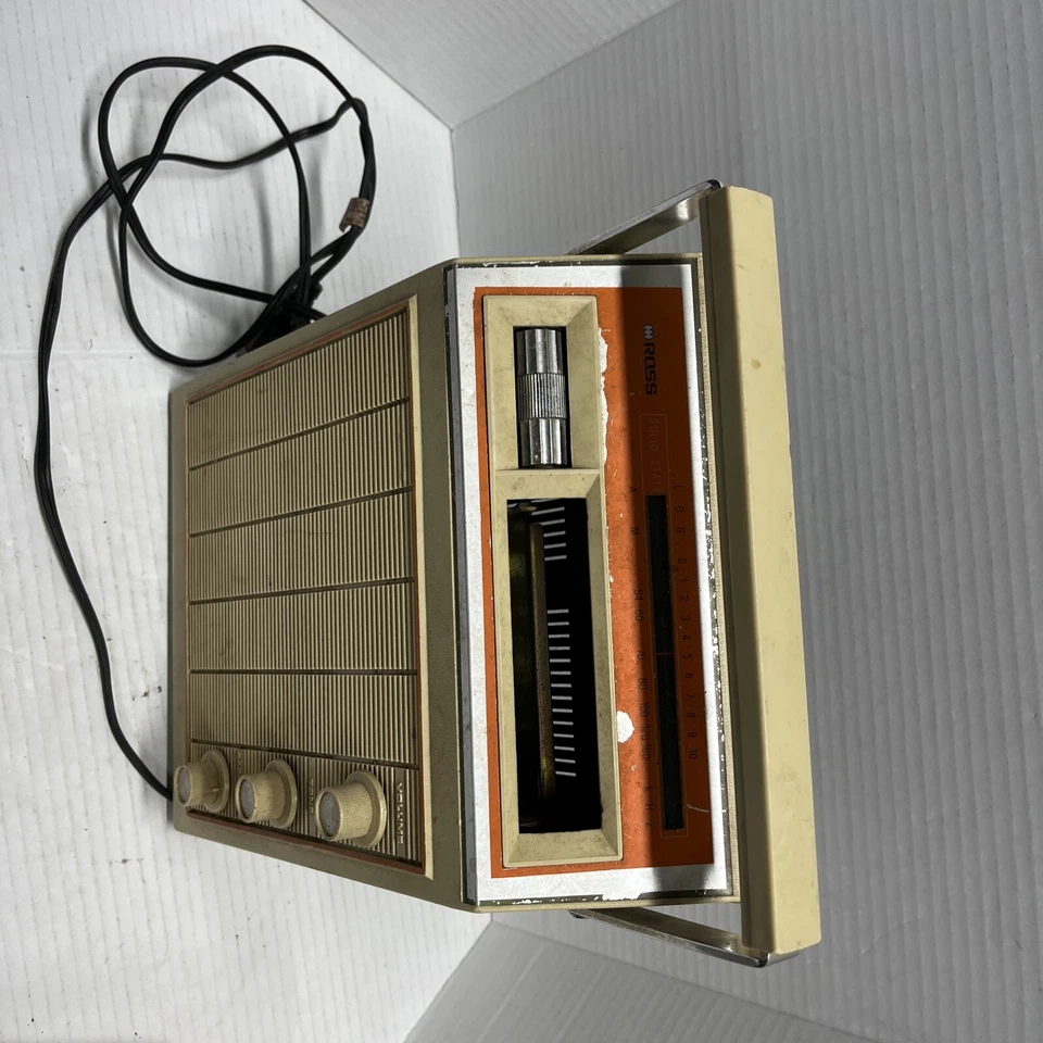 Reproductor de cinta ROSS UL de colección con reproductor de 8 pistas radio hecho en Japón probado trabajo Foto 3 de 4