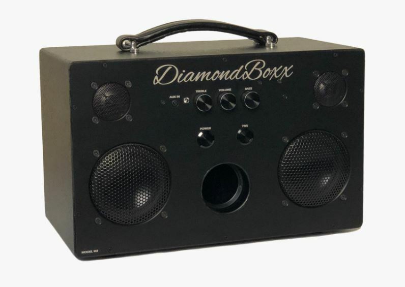 Diamond Boxx Bluetooth Boombox Model M3 Black Vinyl Cover