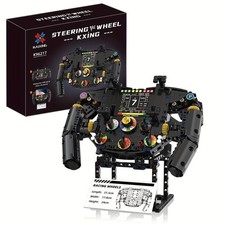 Formula Racing Super Car Steering Wheel Building Blocks MOC Model Kit Motorsport