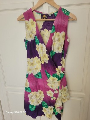 vintage Mui Mui PK Mui 100% Silk Wrap Dress