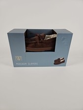 Warm Feet Wayland Square Moccasin Slippers Size Medium Men's 8-9 New In Box