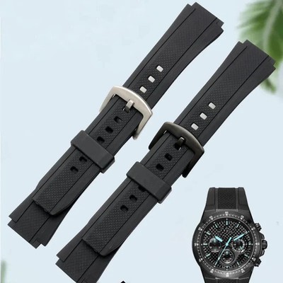 Silicone Watch Strap For Ca.sio Edifice EF552 EF-552D 25*20mm Sports Rubber Band