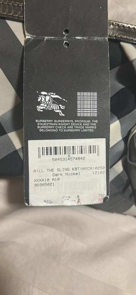 Burberry Nova Check Handbag Nylon Leather - Image 3 of 3