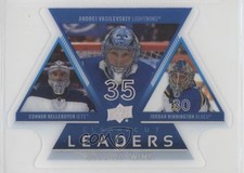 2020 Upper Deck Clear Cut Leaders Trios Andrei Vasilevskiy Connor Hellebuyck av1
