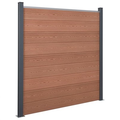 Zaunelement Set Gartenzaun Sichtschutzzaun Zaun Pfosten Komplettset WPC vidaXL