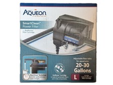Aqueon SmartClean Power Filter with EcoRenew Filter Cartridge 20-30 Gallons