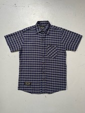 The Vermont Flannel Company Check Plaid Flannel Work S/S Shirt Made In USA M