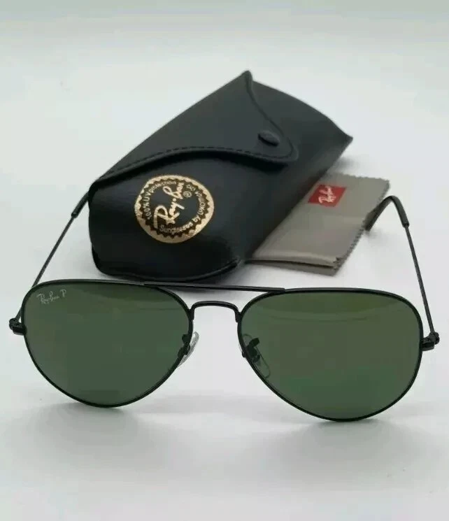 Ray Ban Used Ladies Gents Unisex Sunglasses Clubmaster Black & Gold RB3016, photo 1 of 5